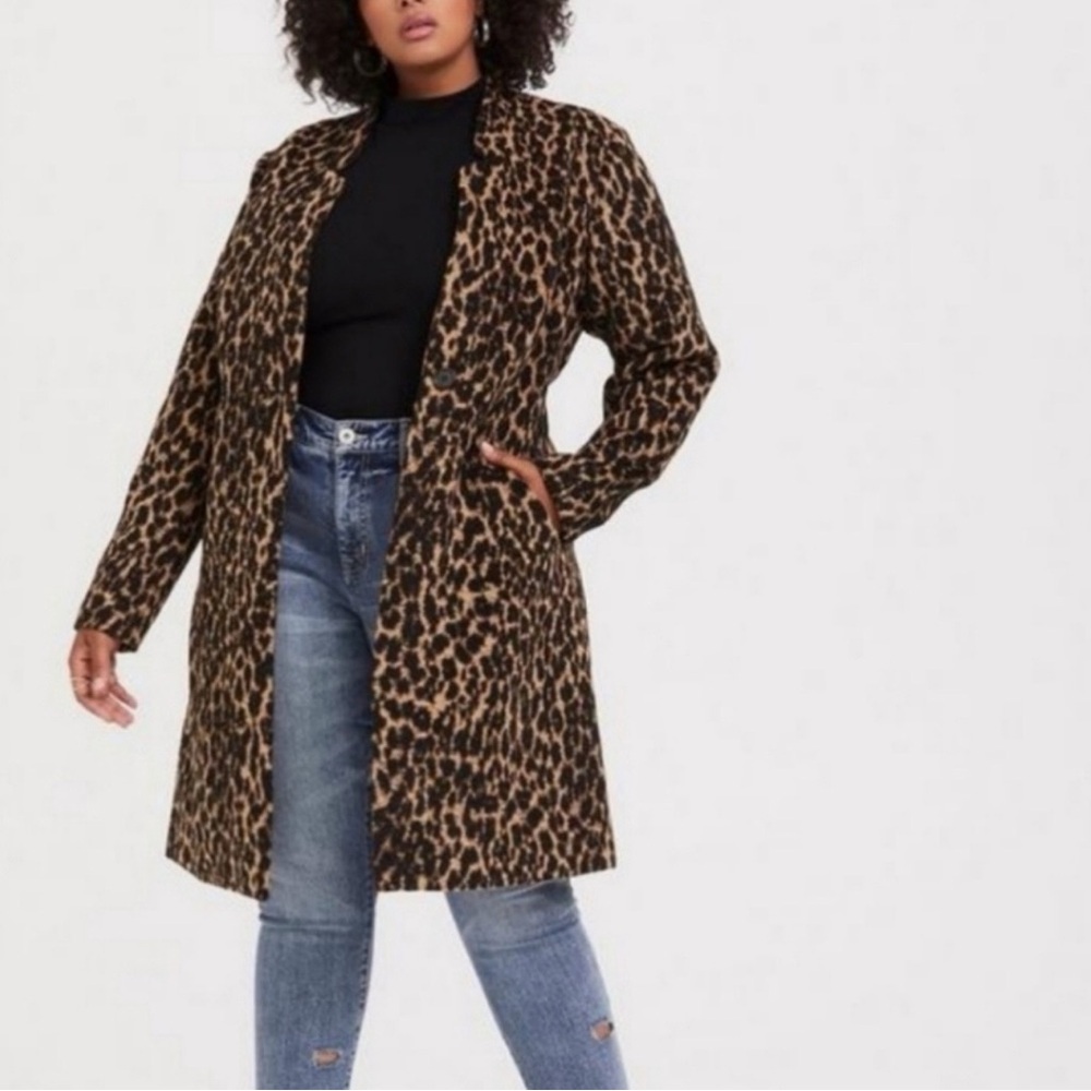 Leopard Print Women's Coat